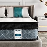Crystli Full Mattress, 10 Inch Memory Foam Mattress with Innerspring Hybrid Full Size Mattress in a Box Pressure Relief & Supportive Double Mattress 100-Night Trial 10-Year Support