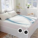 Gotcozy Heated Mattress Pad Queen Size Dual Control - Electric Mattress pad fit up to 15‘’with 6 Heat Seatings & 10 Hour Auto Off ETL Certified Machine Washable
