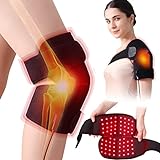 CAMECO 1 PACK Red Light Therapy for Knee, Near Infrared Light Therapy Knee Brace, Wearable Adjustable Infrared Light Therapy Wrap for Elbow Knee Shoulder Joint Pain Relief Relax Muscle Home Office Use