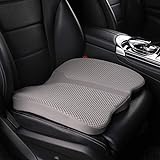 LARROUS Car Seat Cushion - Comfort Memory Foam Seat Cushion for Car Seat Driver, Tailbone (Coccyx) Pain Relief, Car Seat Cushions for Driving (Gray)