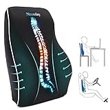 Lumbar Support Pillow for Office Chair Car, Gaming Chair Lower Back Pain Relief Memory Foam Cushion with 3D Mesh Cover Ergonomic Orthopedic Back Rest（16.31" 17.94"*4.69）