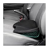 Car Seat Cushion, Memory Foam Auto Wedge Seat Pad, Comfort Low Back and Tailbone Sciatica Pain Relief Driving Pillow, Breathable Non Slip Orthopedic Support Pad, Universal for Men Women (Black)