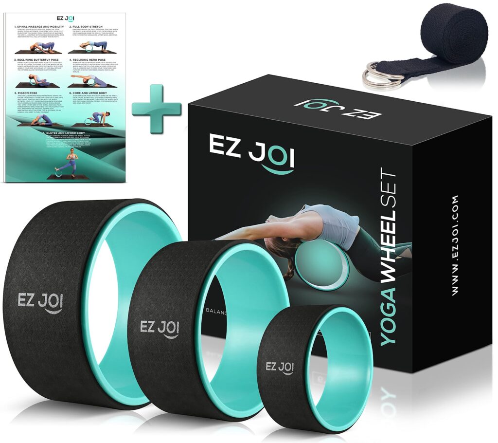 EZ JOI Yoga Wheel Set of 3