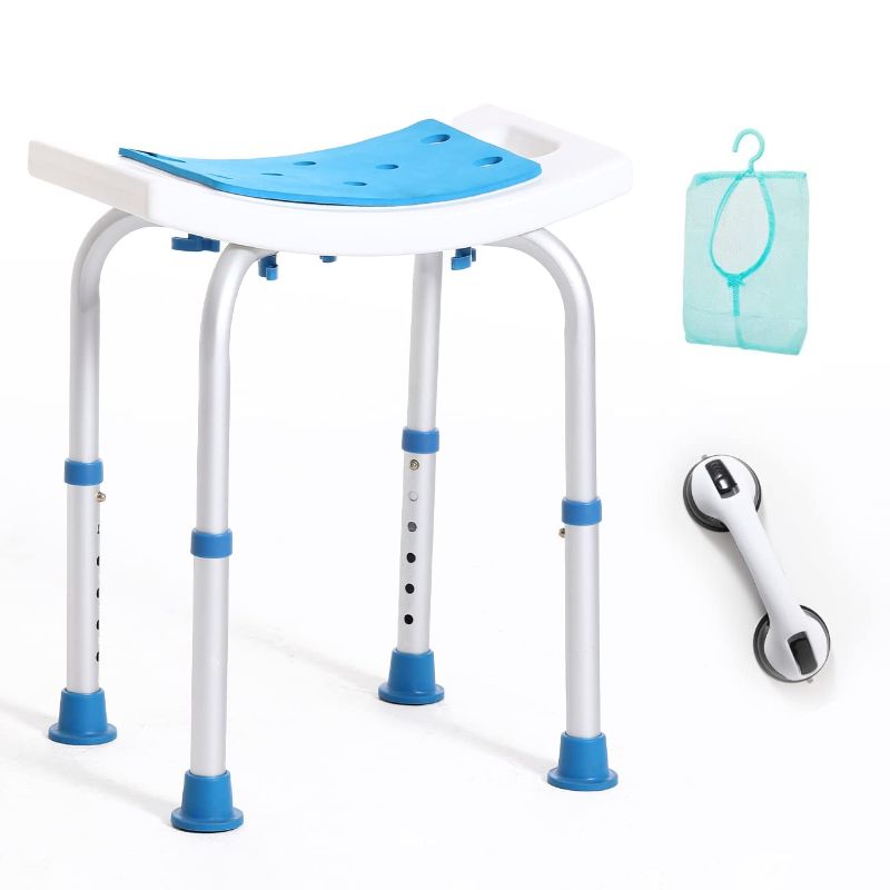 Adjustable Shower Chair for Inside Shower by Souheilo