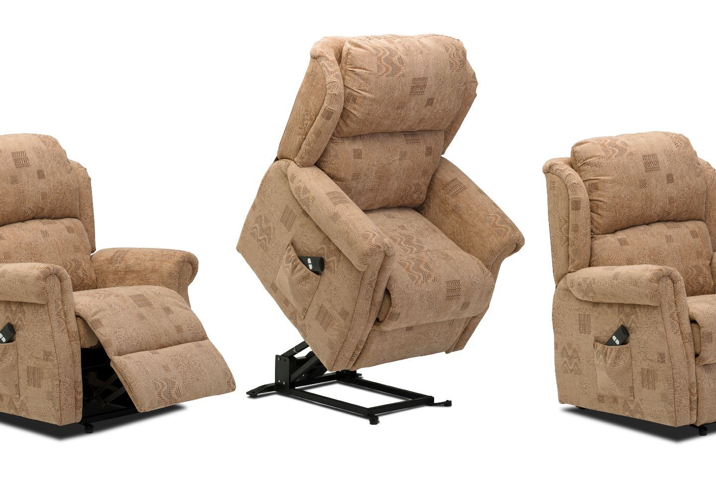 Evolur Harlow Deluxe Glider with Massager | Recliner | Rocker Charcoal