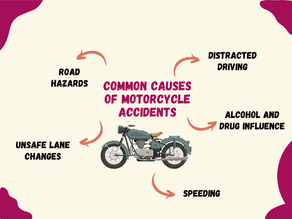 Common Causes of Motorcycle Accidents in San Jose