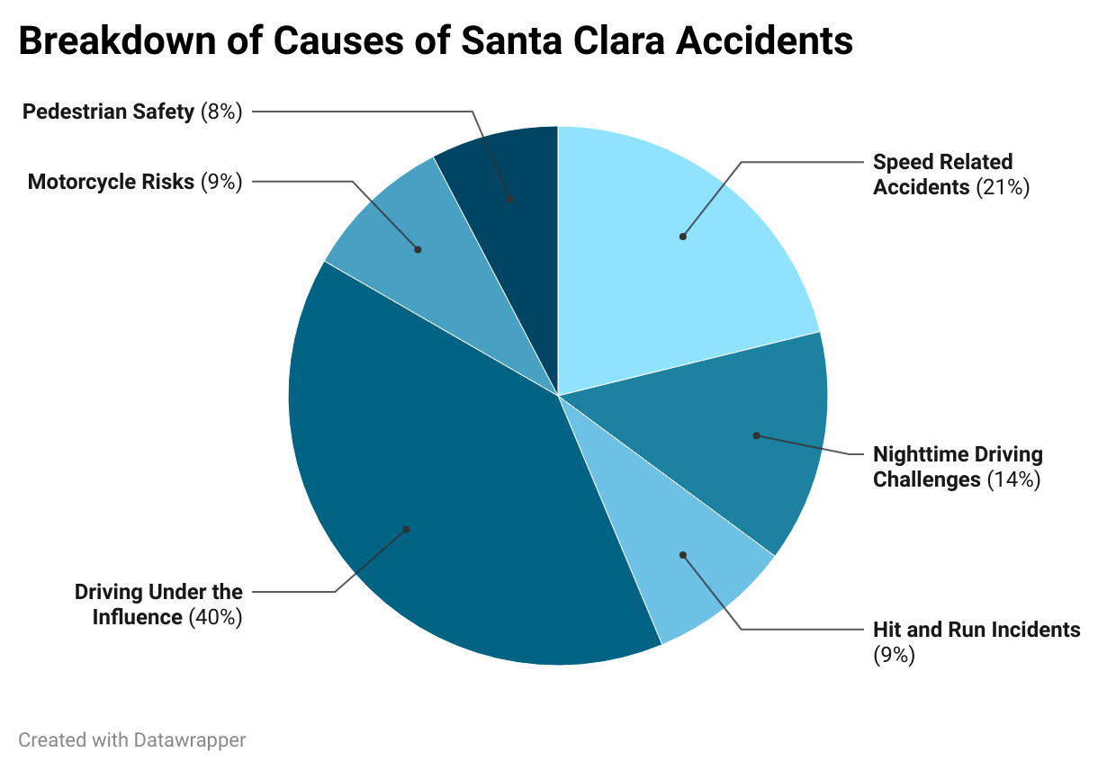 Breakdown of the Causes of Santa Clara Accidents